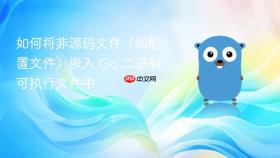 如何将非源码文件(如配置文件)嵌入 Go 二进制可执行文件中