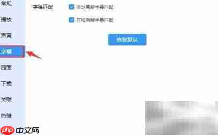 迅雷影音智能字幕设置方法