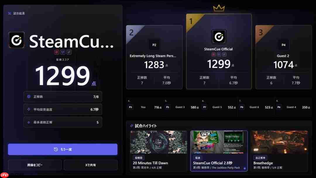 《SteamCue》免费发布 多人比赛看图猜游戏