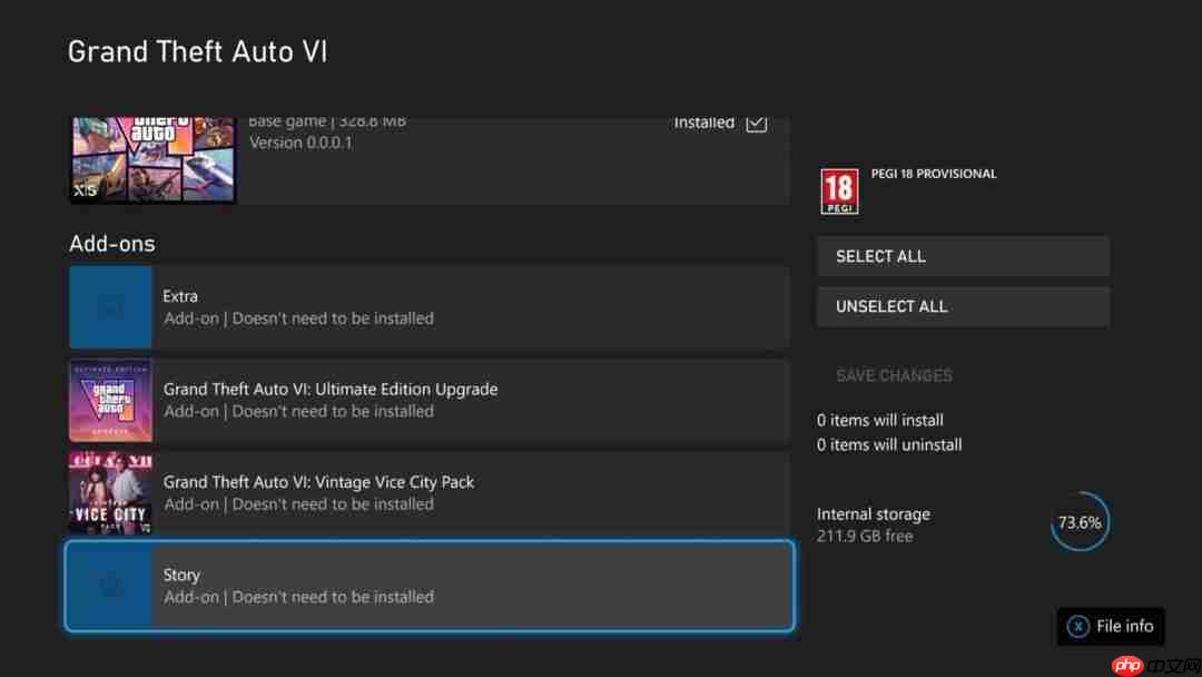 曝《GTA6》线上模式独立推出 单人剧情可选择性安装