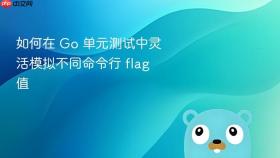 如何在 Go 单元测试中灵活模拟不同命令行 flag 值
