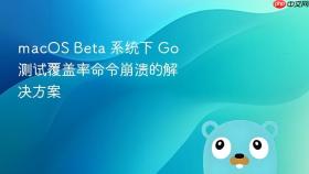 macOS Beta 系统下 Go 测试覆盖率命令崩溃的解决方案
