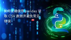 如何正确使用 pandas 读取 CSV 数据并避免常见错误
