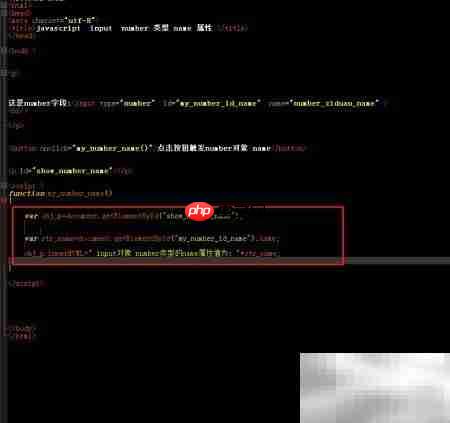 Number对象使用name属性方法