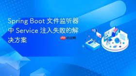 Spring Boot 文件监听器中 Service 注入失败的解决方案