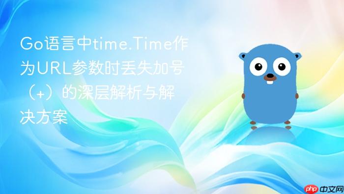 Go语言中time.Time作为URL参数时丢失加号(+)的深层解析与解决方案