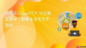 如何在 OpenPDF 中正确支持中、韩等多语言文字渲染