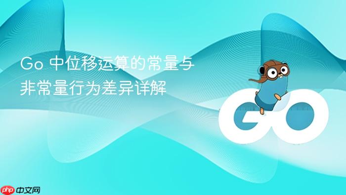 Go 中位移运算的常量与非常量行为差异详解