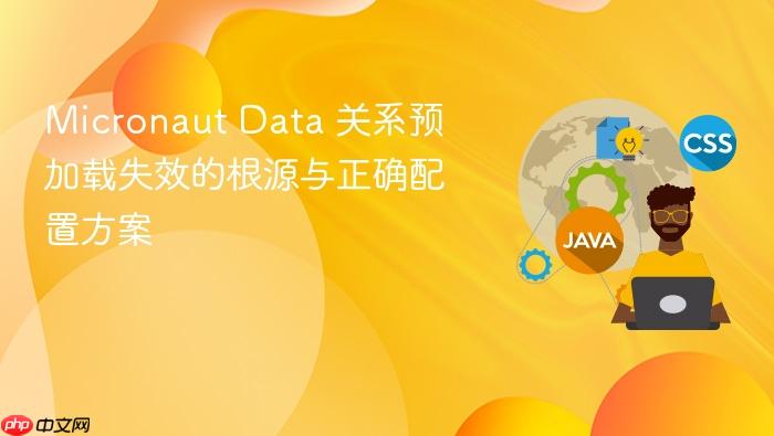 Micronaut Data 关系预加载失效的根源与正确配置方案