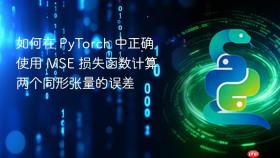 如何在 PyTorch 中正确使用 MSE 损失函数计算两个同形张量的误差
