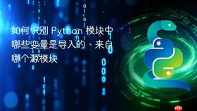 如何识别 Python 模块中哪些变量是导入的、来自哪个源模块
