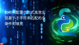 如何用配置化方式高效实现基于子字符串匹配的多条件列填充
