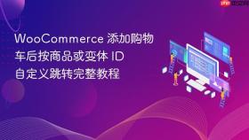 WooCommerce 添加购物车后按商品或变体 ID 自定义跳转完整教程