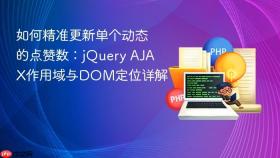 如何精准更新单个动态的点赞数：jQuery AJAX作用域与DOM定位详解