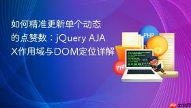 如何精准更新单个动态的点赞数:jQuery AJAX作用域与DOM定位详解