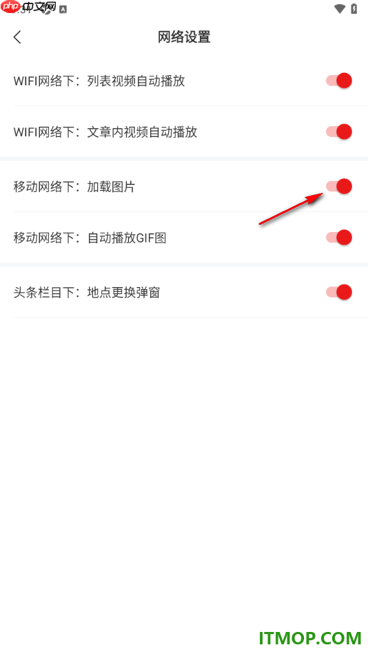 网易新闻手机版设置移动网络下加载图片的方法