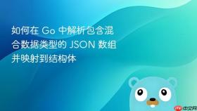 如何在 Go 中解析包含混合数据类型的 JSON 数组并映射到结构体