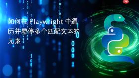 如何在 Playwright 中遍历并悬停多个匹配文本的元素