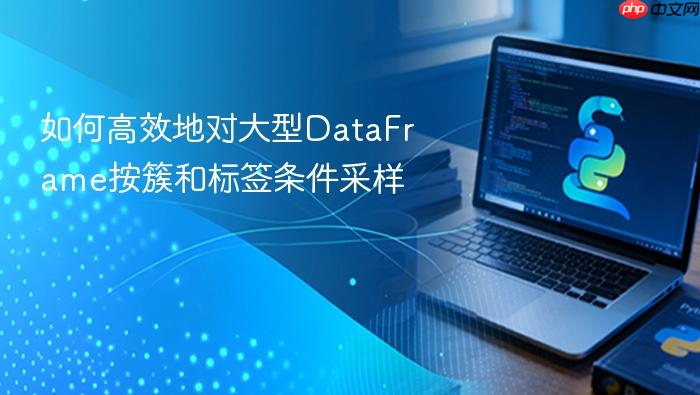 如何高效地对大型DataFrame按簇和标签条件采样
