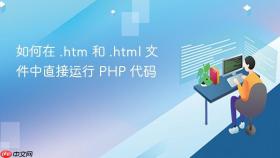 如何在 .htm 和 .html 文件中直接运行 PHP 代码