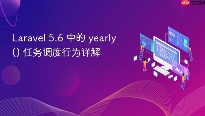 Laravel 5.6 中的 yearly() 任务调度行为详解