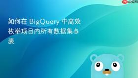 如何在 BigQuery 中高效枚举项目内所有数据集与表