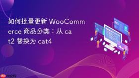 如何批量更新 WooCommerce 商品分类：从 cat2 替换为 cat4
