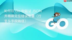 如何在 Go 中验证 JSON 并精确定位错误位置(行号与字段路径)
