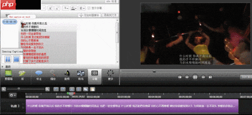 Camtasia制作MV同步字幕