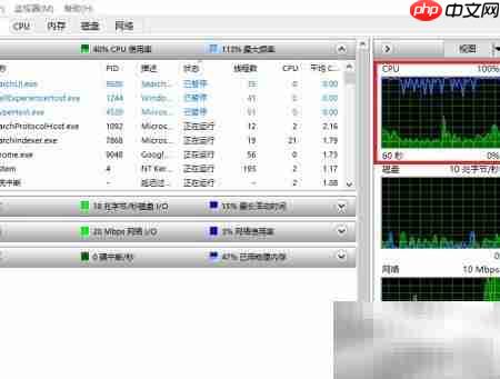 打开资源监视器:快速查看系统性能