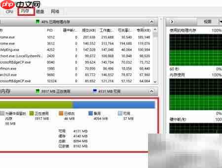 打开资源监视器:快速查看系统性能