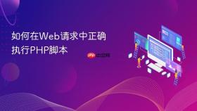 如何在Web请求中正确执行PHP脚本