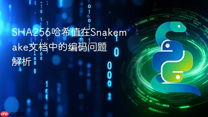 SHA256哈希值在Snakemake文档中的编码问题解析