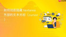 如何彻底隐藏 textarea 外部的文本光标（cursor）
