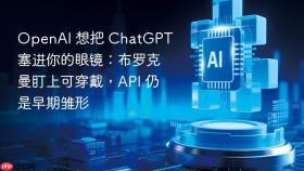 openai 想把 chatgpt 塞进你的眼镜:布罗克曼盯上可穿戴,api 仍是早期雏形