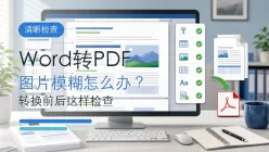 Word转PDF后图片模糊怎么办？用极轻PDF转换前后这样检查