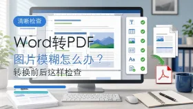Word转PDF后图片模糊怎么办？用极轻PDF转换前后这样检查