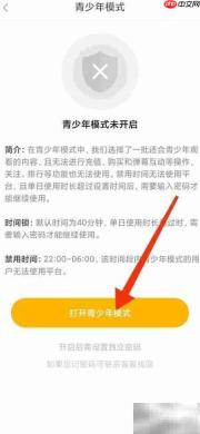 如何开启处电青少年模式