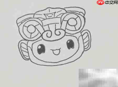 杭州亚运会吉祥物简笔画