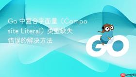 Go 中复合字面量(Composite Literal)类型缺失错误的解决方法