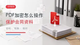 PDF加密怎么操作？在线保护合同和资料的完整流程