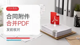 合同附件太多怎么合并成一份PDF再发送