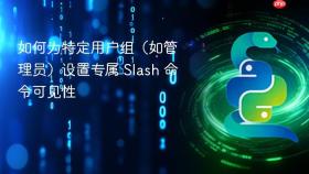 如何为特定用户组(如管理员)设置专属 Slash 命令可见性