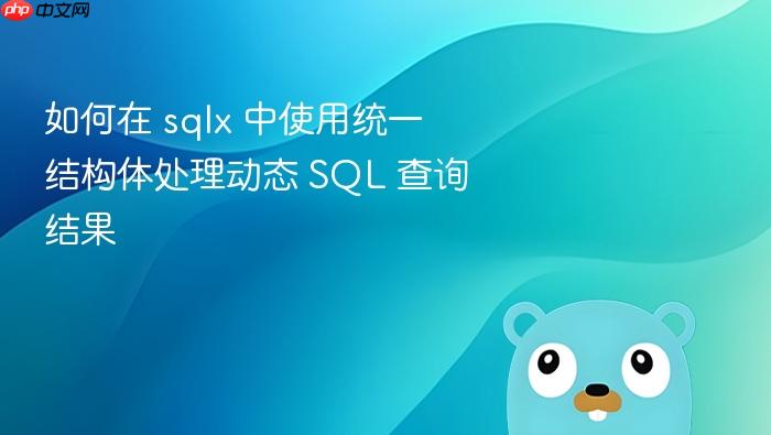 如何在 sqlx 中使用统一结构体处理动态 SQL 查询结果
