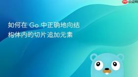 如何在 Go 中正确地向结构体内的切片追加元素
