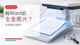 PDF转Word后为什么全是图片？原因和处理方法