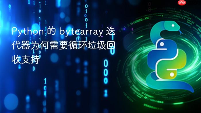 Python 的 bytearray 迭代器为何需要循环垃圾回收支持