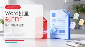 Word怎么批量转换成PDF?批量Word转PDF要怎么操作?