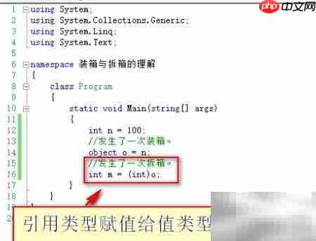 装箱与拆箱：深入理解