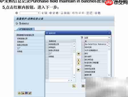 SAP采购信息批量维护